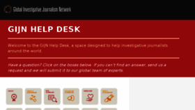 What Helpdesk.gijn.org website looked like in 2017 (6 years ago)