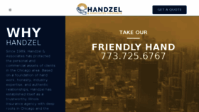 What Handzel.com website looked like in 2017 (6 years ago)