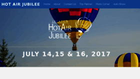 What Hotairjubilee.com website looked like in 2017 (6 years ago)