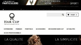What Hairclip.fr website looked like in 2017 (6 years ago)