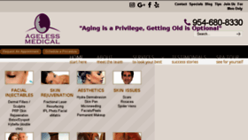 What Haveagelessskin.com website looked like in 2017 (6 years ago)