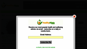 What Healthyhints.com.au website looked like in 2017 (6 years ago)