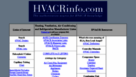 What Hvacrinfo.com website looked like in 2017 (6 years ago)