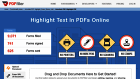 What Highlight-pdf.pdffiller.com website looked like in 2017 (6 years ago)