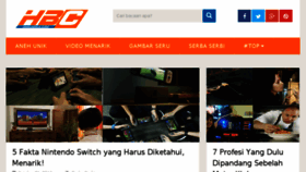 What Harusbaca.com website looked like in 2017 (6 years ago)