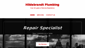 What Hildebrandtplumbing.com website looked like in 2017 (6 years ago)