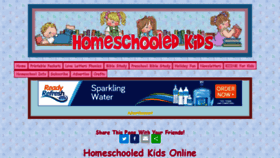 What Homeschooled-kids.com website looked like in 2017 (6 years ago)