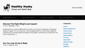 What Healthyhusky.com website looked like in 2017 (6 years ago)