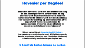 What Hovenierperdagdeel.nl website looked like in 2017 (6 years ago)