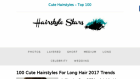 What Hairstylestars.com website looked like in 2017 (6 years ago)