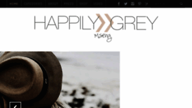 What Happilygrey.com website looked like in 2017 (6 years ago)