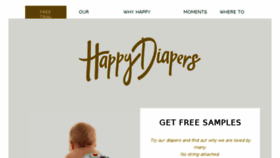 What Happydiapers.com website looked like in 2017 (6 years ago)
