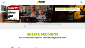 What Hauck.de website looked like in 2017 (6 years ago)