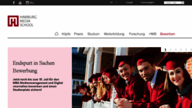 What Hamburgmediaschool.com website looked like in 2017 (6 years ago)