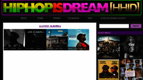 What Hiphopisdream.org website looked like in 2017 (6 years ago)