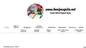 What Henipuspita.net website looked like in 2017 (6 years ago)