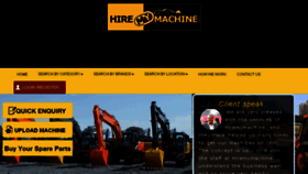What Hiremymachine.in website looked like in 2017 (6 years ago)