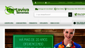 What Hortavivasementes.com.br website looked like in 2017 (6 years ago)