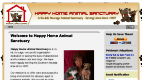 What Happyhomeanimalsanctuary.org website looked like in 2017 (6 years ago)