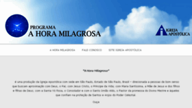 What Horamilagrosa.org website looked like in 2017 (6 years ago)