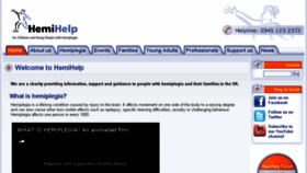 What Hemihelp.org.uk website looked like in 2017 (6 years ago)