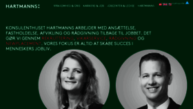 What Hartmanns.dk website looked like in 2017 (6 years ago)