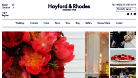 What Hayfordandrhodes.co.uk website looked like in 2017 (6 years ago)