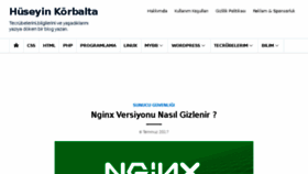 What Huseyinkorbalta.com website looked like in 2017 (6 years ago)