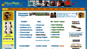 What Hairweb.de website looked like in 2017 (6 years ago)