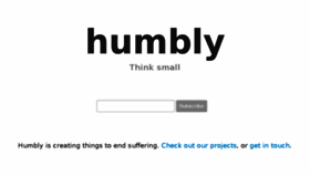 What Humb.ly website looked like in 2017 (6 years ago)