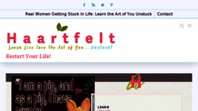 What Haartfelt.com website looked like in 2017 (6 years ago)