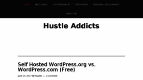 What Hustleaddicts.com website looked like in 2017 (6 years ago)