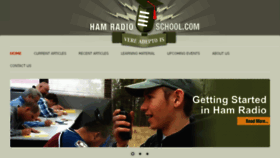 What Hamradioschool.com website looked like in 2017 (6 years ago)