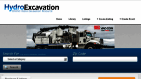 What Hydroexcavation.com website looked like in 2017 (6 years ago)
