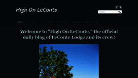 What Highonleconte.com website looked like in 2017 (6 years ago)