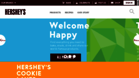 What Hershey.com website looked like in 2017 (6 years ago)