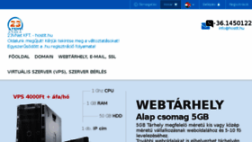 What Hostit.hu website looked like in 2017 (6 years ago)