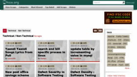 What Hiox.org website looked like in 2017 (7 years ago)