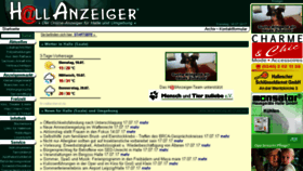 What Hallanzeiger.de website looked like in 2017 (6 years ago)
