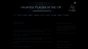What Hauntedplaces.co.uk website looked like in 2017 (6 years ago)