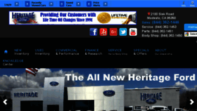 What Heritagefordmodesto.com website looked like in 2017 (6 years ago)