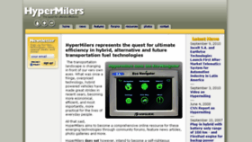 What Hypermilers.com website looked like in 2017 (6 years ago)