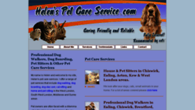 What Helenspetcareservice.com website looked like in 2017 (6 years ago)