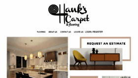 What Hankscarpet.com website looked like in 2017 (6 years ago)