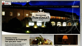 What Hostellerie-fontanges.com website looked like in 2017 (6 years ago)