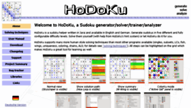 What Hodoku.sourceforge.net website looked like in 2017 (6 years ago)