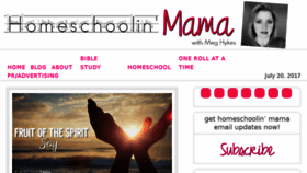 What Homeschoolinmama.com website looked like in 2017 (6 years ago)
