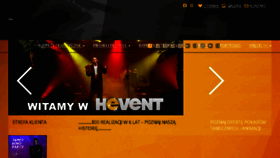 What Hevent.pl website looked like in 2017 (6 years ago)