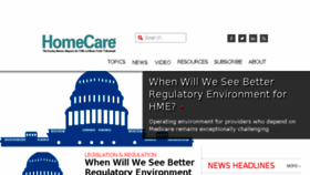 What Homecaremag.com website looked like in 2017 (6 years ago)