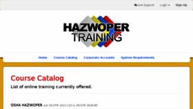 What Hazwopertraining.otsystems.net website looked like in 2017 (6 years ago)